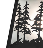 7"Sq Stillwater Tall Pines Outdoor Pendant