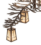 52"W Pine Branch Valley View 12 Lt Chandelier