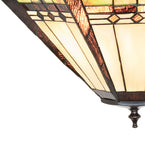 18"W Albuquerque Inverted Semi-Flushmount