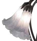 16"H Gray Tiffany Pond Lily 5 Lt Table Lamp
