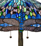 27"H Tiffany Hanginghead Dragonfly Table Lamp