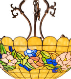 20"W Tiffany Pansy Inverted Pendant