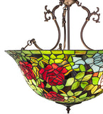 24"W Tiffany Rosebush Pendant