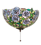 16"W Rosebush Fan Light Fixture