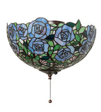 16"W Rosebush Fan Light Fixture