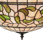 20"W Tiffany Turning Leaf Semi-Flushmount