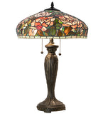 26"H Tiffany Peony Table Lamp