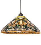 20"W Jeweled Grape Pendant