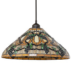 20"W Jeweled Grape Pendant