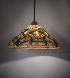 20"W Jeweled Grape Pendant