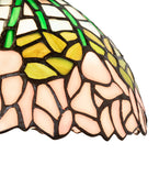 8"W Tiffany Cabbage Rose Mini Pendant