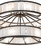 60"W Hokaiseki Two Tier Chandelier