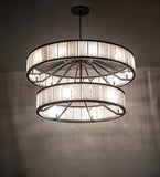 60"W Hokaiseki Two Tier Chandelier