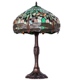 26"H Tiffany Hanginghead Dragonfly Table Lamp