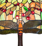 26"H Tiffany Hanginghead Dragonfly Table Lamp