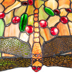 16"W Tiffany Hanginghead Dragonfly Pendant