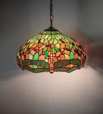 16"W Tiffany Hanginghead Dragonfly Pendant