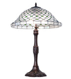 26"H Diamond & Jewel Recurve Table Lamp