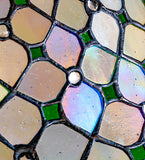 18"W Diamond & Jewel Recurve Pendant