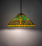 16"W Tiffany Dragonfly Pendant