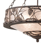 24"W Whispering Pines Inverted Pendant