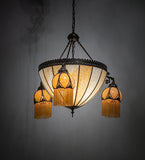 33"W Gothic 3 Arm Chandelier