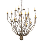 54"W Sycamore 22 Lt Chandelier