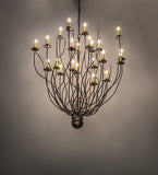 54"W Sycamore 22 Lt Chandelier