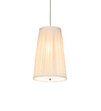 15"W Channell Tapered & Pleated Pendant