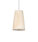 15"W Channell Tapered & Pleated Pendant