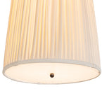 15"W Channell Tapered & Pleated Pendant