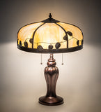 24"H Poplar Mission Table Lamp