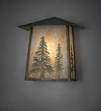 12"W Stillwater Tall Pines Outdoor Wall Sconce