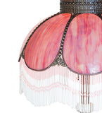 30"H Anabelle Three Graces Fringed Table Lamp