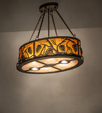 26"L Pinecone Oblong Inverted Pendant