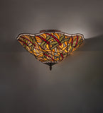 19"W Swirling Dragonfly Flushmount