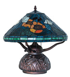 17"H Tiffany Poppy Table Lamp