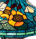 17"H Tiffany Poppy Table Lamp