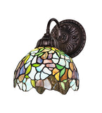 8"W Tiffany Wisteria Wall Sconce