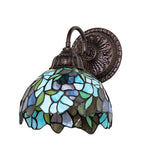 8"W Tiffany Wisteria Wall Sconce