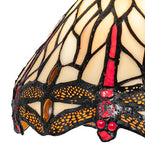 7"W Tiffany Hanginghead Dragonfly Wall Sconce