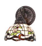 8"W Roseborder Wall Sconce