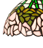 8"W Tiffany Cabbage Rose Wall Sconce
