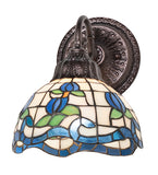 8"W Roseborder Wall Sconce
