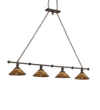 72"L Nuevo Mission 4 Lt Island Pendant