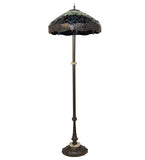 64"H Tiffany Hanginghead Dragonfly Floor Lamp