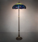 64"H Tiffany Hanginghead Dragonfly Floor Lamp