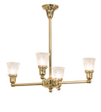 27"W Revival Summer Wheat 4 Lt Chandelier