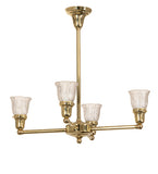 27"W Revival Summer Wheat 4 Lt Chandelier