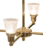 27"W Revival Summer Wheat 4 Lt Chandelier